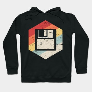 Retro Floppy Disk Icon Hoodie